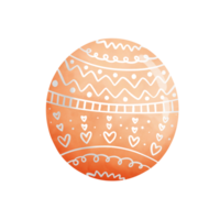 Easter egg clipart, various colorful Easter eggs, Easter holiday illustrations. png