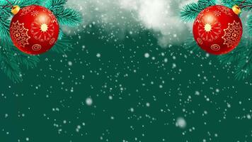 Christmas greeting card new year animation. celebration background V17 video