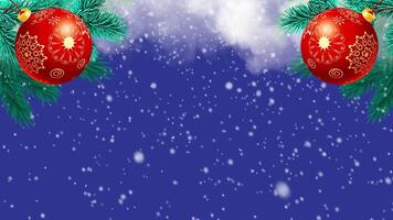 Weihnachten Gruß Karte Neu Jahr Animation. Feier Hintergrund v16 video