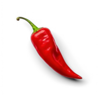 ai généré rouge le Chili poivre isolé sur transparent Contexte png