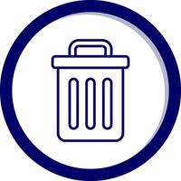 Trash Bin Vecto Icon vector