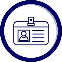 Identification Card Vecto Icon vector
