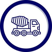 Mixer Truck Vecto Icon vector