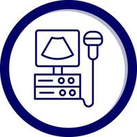 Ultrasound Machine Vecto Icon vector