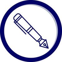 Fountain Pen Vecto Icon vector