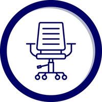 Office Chair Vecto Icon vector