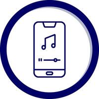 Mobile Music Player Vecto Icon vector