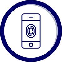 FingerPrint Verification Vecto Icon vector