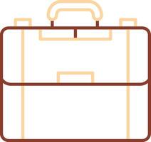 Briefcase Line Two Color Icon vector