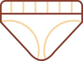 Underwear Line Two Color Icon vector