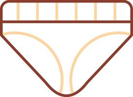 Underwear Line Two Color Icon vector