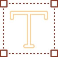 Font Line Two Color Icon vector