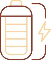 Battery Line Two Color Icon vector