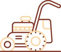 Mower Line Two Color Icon vector