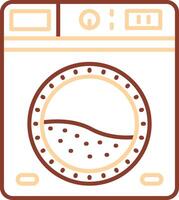 Laundry Line Two Color Icon vector