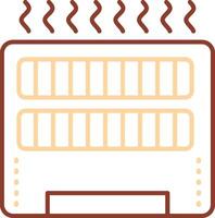 Heater Line Two Color Icon vector