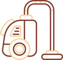 Vacuum cleaner Line Two Color Icon vector