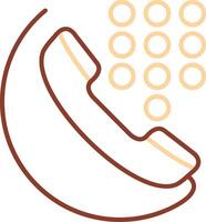 Dial Line Two Color Icon vector