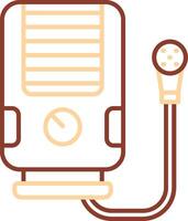 Water heater Line Two Color Icon vector