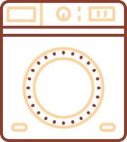 Laundry Line Two Color Icon vector