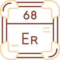 Erbium Line Two Color Icon vector