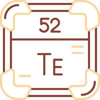 Tellurium Line Two Color Icon vector