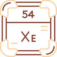 Xenon Line Two Color Icon vector