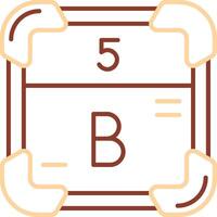 Boron Line Two Color Icon vector