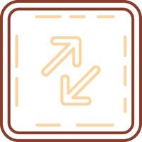 Swap Line Two Color Icon vector