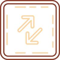 Swap Line Two Color Icon vector