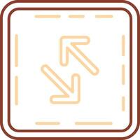 Swap Line Two Color Icon vector