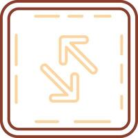 Swap Line Two Color Icon vector