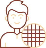 Grid Line Two Color Icon vector