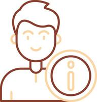 Info Line Two Color Icon vector