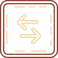 Swap Line Two Color Icon vector