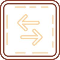 Swap Line Two Color Icon vector