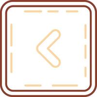 Chevron Line Two Color Icon vector