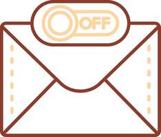 Off Line Two Color Icon vector