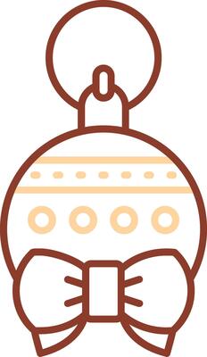 Bauble Line Two Color Icon