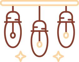 Lights Line Two Color Icon vector