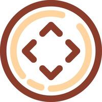 All directions Line Two Color Icon vector