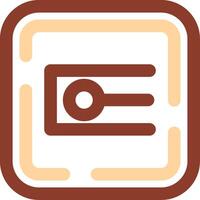 Endpoint Line Two Color Icon vector