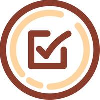 Check box Line Two Color Icon vector