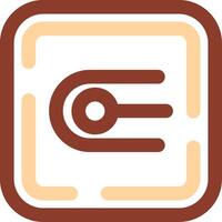 Endpoint Line Two Color Icon vector
