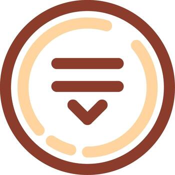 Drop Line Two Color Icon vector