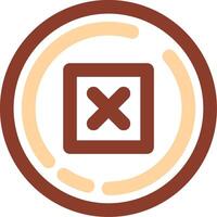 Delete Line Two Color Icon vector