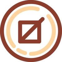 Crop Line Two Color Icon vector