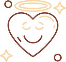 Angel Line Two Color Icon vector