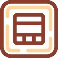 Layout Line Two Color Icon vector