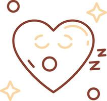 Sleep Line Two Color Icon vector